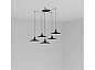 62804-5L LANG BLACK PENDANT LAMP E27 5L подвесной светильник Faro barcelona