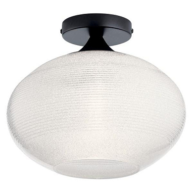 Corzano 12" 1 Light Semi Flush Black потолочный светильник 38256 Kichler