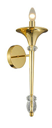 MIRACLE AP1 GOLD Crystal Lux MIRACLE настенный светильник-бра с золотым основанием и вытянутым корпусом