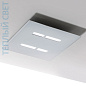 02901XXDHXPFO Elesi luce Aura AP PL LED IP44 квадратный настенно-потолочный светильник золото — фото 1