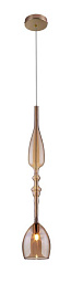 LUX NEW SP1 C AMBER Crystal Lux LUX NEW подвесной светильник в золотисто-янтарном цвете с плавным силуэтом