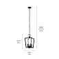 Abbotswell 19" 4 Light Pendant Black подвесной светильник 43498BK Kichler — фото 6