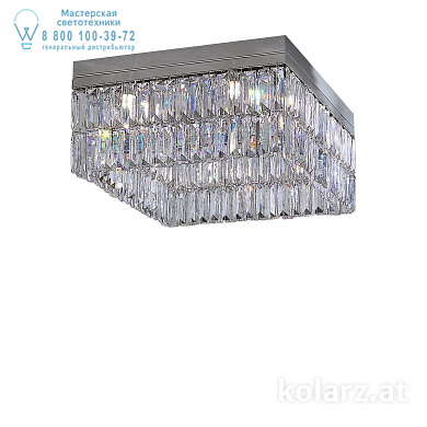 Kolarz PRISMA 314.18.5 потолочный светильник хром длина 40cm ширина 40cm высота 20cm 8 ламп g9