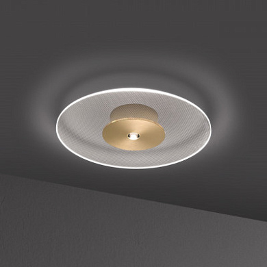 03407OSDHXXXX Elesi luce Air PL XL LED крупный круглый потолочный светильник латунь