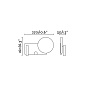 20065 KLEE RIGHT WALL LAMP LED 10W READER 3W 2700K DIM настенный светильник Faro barcelona — фото 7
