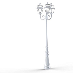 148010001 Roger Pradier Place Des Vosges уличный фонарный столб белого цвета с четырьмя стеклянными плафонами