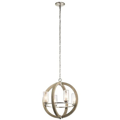 Grand Bank 20" 4 Light Chandelier Distressed Antique Gray люстра 49791DAG Kichler