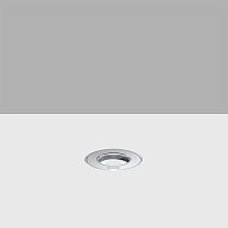 Light Up Floor-recessed Orbit luminaire D=45mm - Flush-mounted stainless steel frame - Warm White LED - Elliptical optic 1W 85.8lm (350mA) - 1.4W 118.8lm (500mA) - 2W 158.4lm (700mA) - 2700K