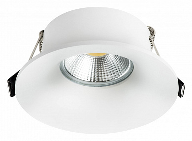встраиваемый потолочный светильник белый круглый