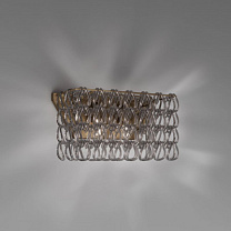 MINIGIOGALI WALL LAMP 2 CRYSTAL SMOKY MATT BRONZE 1 E27 CE