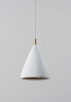Plaster White with Cream Etched Gold