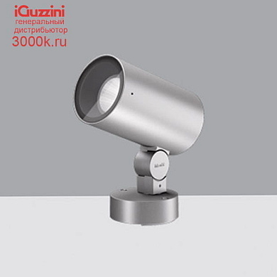Q728 Palco InOut iGuzzini Spotlight with base - Warm White Led - integrated electronic control gear - Medium optic