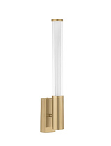 Clear Glass Brass Gold Metal Acrylic LED 8Watt 220-240Volt 603Lm IP44 3000K L:5 W:10 H:43 cm