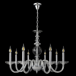 ARABESQUE SP8 CHROME Crystal Lux Arabesque классическая подвесная люстра с восемью рожками и хрустальными элементами