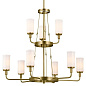 Vetivene 9 Light Chandelier Natural Brass люстра 52452NBR Kichler — фото 7
