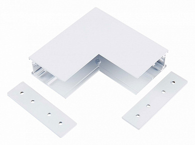 угловой l-образный соединитель белого цвета для магнитных треков