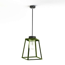 Lampiok 2 N° 2; Clear glass E27 52W; Fern green