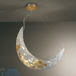 6698/4 MM lampadari Forme люстра с подвесом в форме полумесяца из металлических и хрустальных элементов