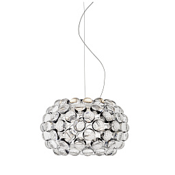 FN311027_16 Foscarini Caboche Plus подвесной светильник с округлым плафоном из стеклянных шаров
