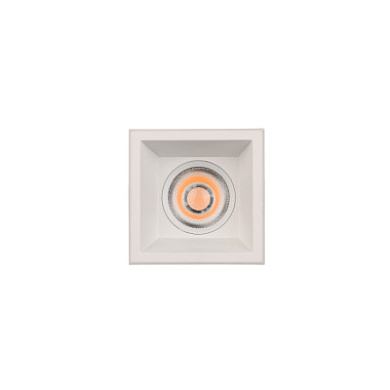 встраиваемый квадратный спот белого цвета