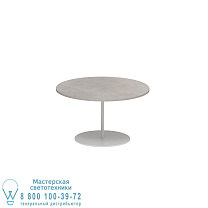 СТОЛИК BUTLER Ø60CM H35CM БЕЛАЯ КЕРАМИКА CEMENTO LUMINOSO Royal Botania
