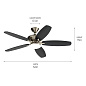 52" Renew Designer Fan Painted Brushed Nickel люстра-вентилятор 330163NI Kichler — фото 6