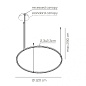 SPULA120LEDANIN Axolight U Light 120 SP RE LED встраиваемая люстра антрацит — фото 3