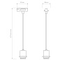 1184015 Track Pendant Suspension Kit Astro lighting подвес для трека матовый чёрный — фото 4