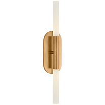 Rousseau Medium Vanity Sconce антично-патинированная латунь с гравированным кристаллом