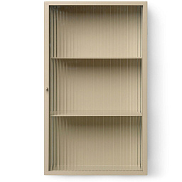 100750693 Ferm Living Haze настенный шкаф для хранения с рифленым стеклянным фасадом