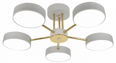 потолочный светильник с шестью кольцевыми элементами