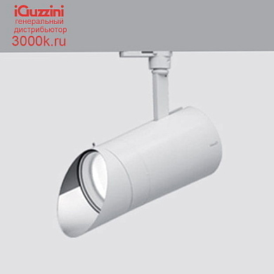 QG78 Palco iGuzzini medium body spotlight  - neutral white LEDs  - electronic ballast and dimmer - wall-washer optic
