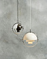 10014458 GUBI Multi-Lite Подвесной светильник 36 см, хром / белый полуматовый — фото 6