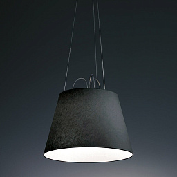 0782030A Artemide Tolomeo подвесной светильник с тёмным абажуром и нижним рассеивателем
