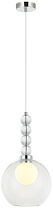 Светильник подвесной Stilfort Designo 2166/09/01P, Прозрачный/Белый; Хром