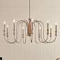 Karthe 9 Light Chandelier Beech and Brushed Nickel люстра 52471NI Kichler — фото 5