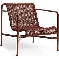 Palissade Cord Lounge Chair Low, сталь с порошковой окраской и шнур, железно-красный (Iron red)