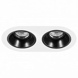D6560707 Lightstar Domino точечный потолочный светильник в белом и черном исполнении