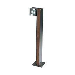 Q-Bic bollard lamp 60cm 1 lamp stainless steel electropolished садовый светильник Royal Botania