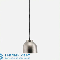 подвесной светильник полусферический металлический с мягким блеском