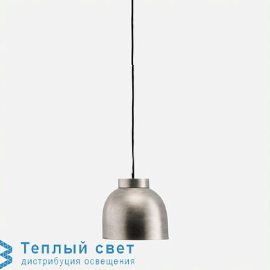 подвесной светильник полусферический металлический с мягким блеском