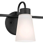 Erma 20.5" 3 Light Vanity Light Black настенный светильник 55126BK Kichler — фото 1