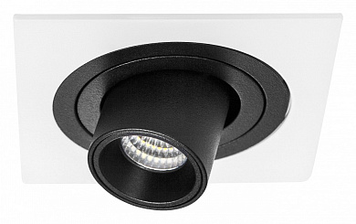 встраиваемый потолочный светильник черный 4000К