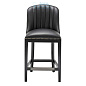 112044 Counter Stool Balmore black velvet black PU Eichholtz