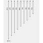 Rotaliana Furin H1 трубчатый светильник красный AFUH115003ZL0 — фото 3
