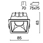 DL043-01-15W4K-D-SQ-WB Maytoni Alfa LED Встраиваемый светильник 15W 1150лм Белый — фото 1
