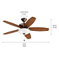 52" Renew Select Fan Oil Brushed Bronze люстра-вентилятор 330161OBB Kichler — фото 8