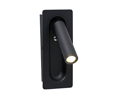 Встраиваемый в стену светильник Kink Light Ризи черный 08071M,19