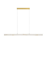 Triac Dimmable Brass Gold Steel, Aluminium Imitated Alabaster LED 36 Watt 220-240 Volt 1906Lm IP20 3000K L:120 W:6 H:150 cm
