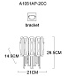 A1051AP-2CC Arte Lamp Nicoletta настенный светильник E14 2х40W — фото 4
